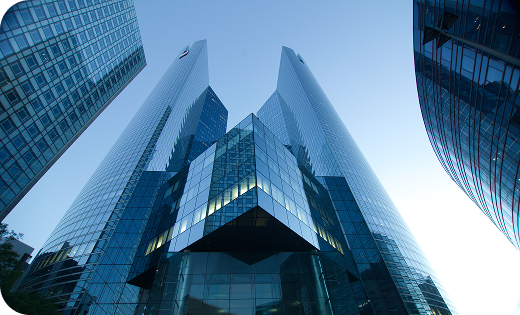 Modern corporate buildings