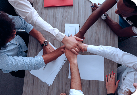 Team working together