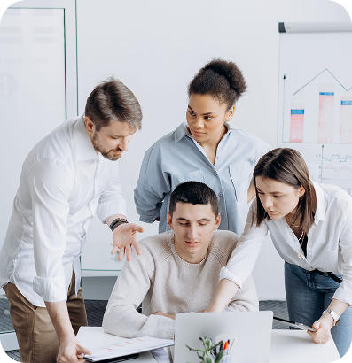 HR team working together